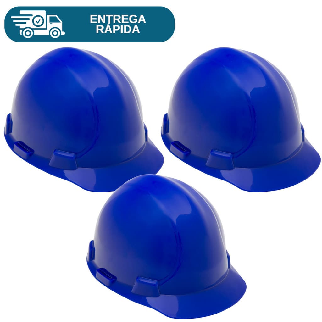Kit 3 Capacete De Segurança Carneira Jugular Engenheiro Aba Frontal Ultra Master Obra Proteção Epi