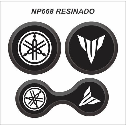 Adesivo 3d Suporte Fluido Freio Moto Yamaha Mt 03 Preto