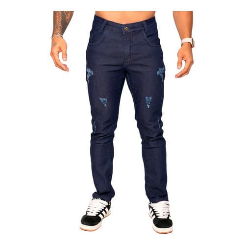 Calça Skinny Masculina Jeans Com Lycra Elastano Premium