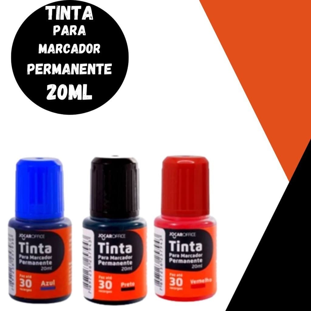 Tinta Para Marcador Permanente Refil Recarga Caneta Reabastece Pincel Atômico Prático Rápido