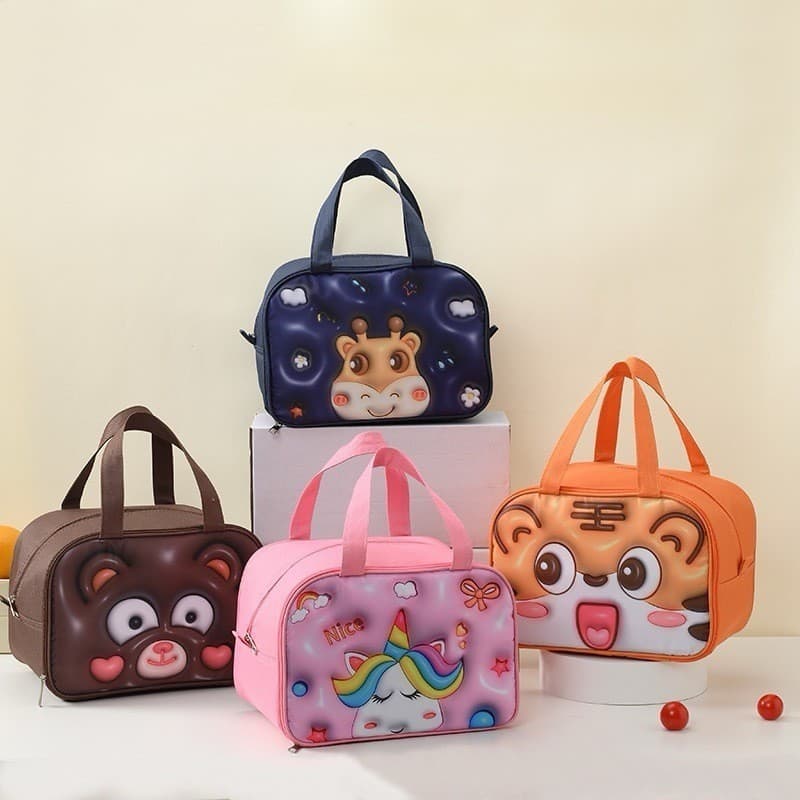 Bolsa Térmica Grande Capacidade 3D Saco Isolado Almoço Bolsa Térmica De Viagem Ao Ar Livre Saco De Piquenique Lolita