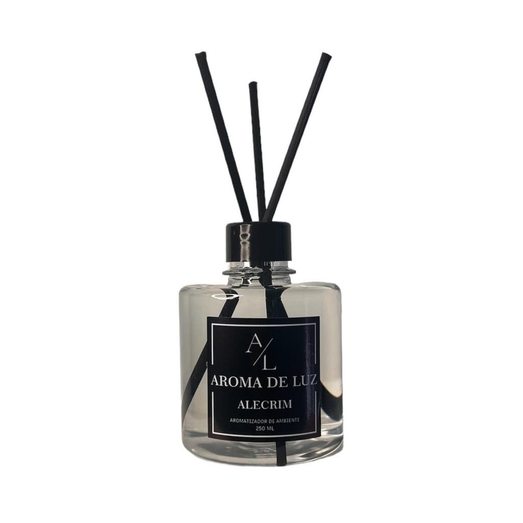 Aromatizador de Ambientes 250ml com Palitos Longos - Aromas de Luz - Fragrâncias Premium