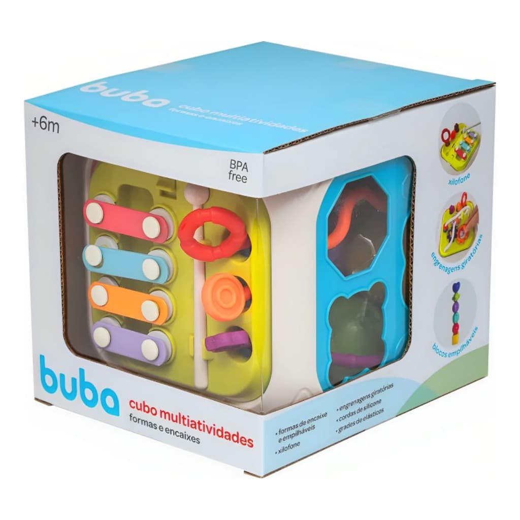 Cubo De Atividades 7 Em 1 Brinquedo Infantil Buba