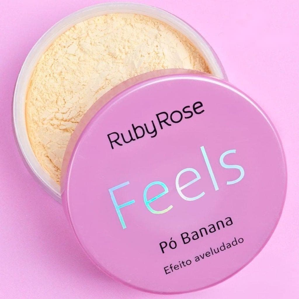 Pó banana Ruby Rose efeito aveludado Feels HB-850
