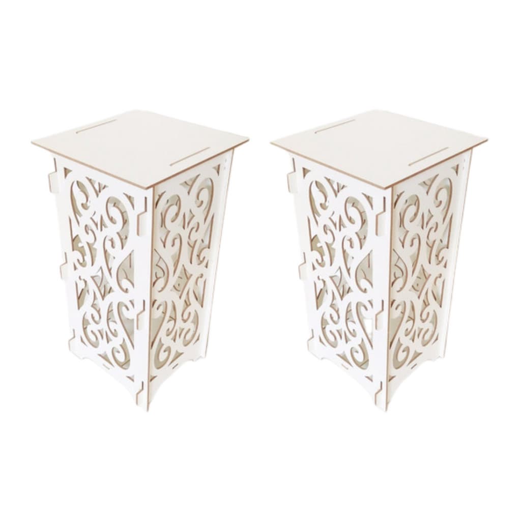 Kit Mdf Provençal 2 Cubos Brancos Mdf 6mm