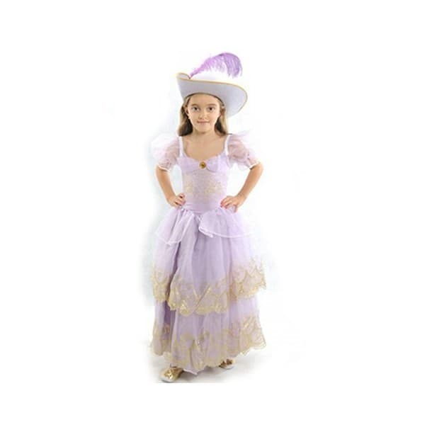 Fantasia Infantil Mosqueteira Lilas