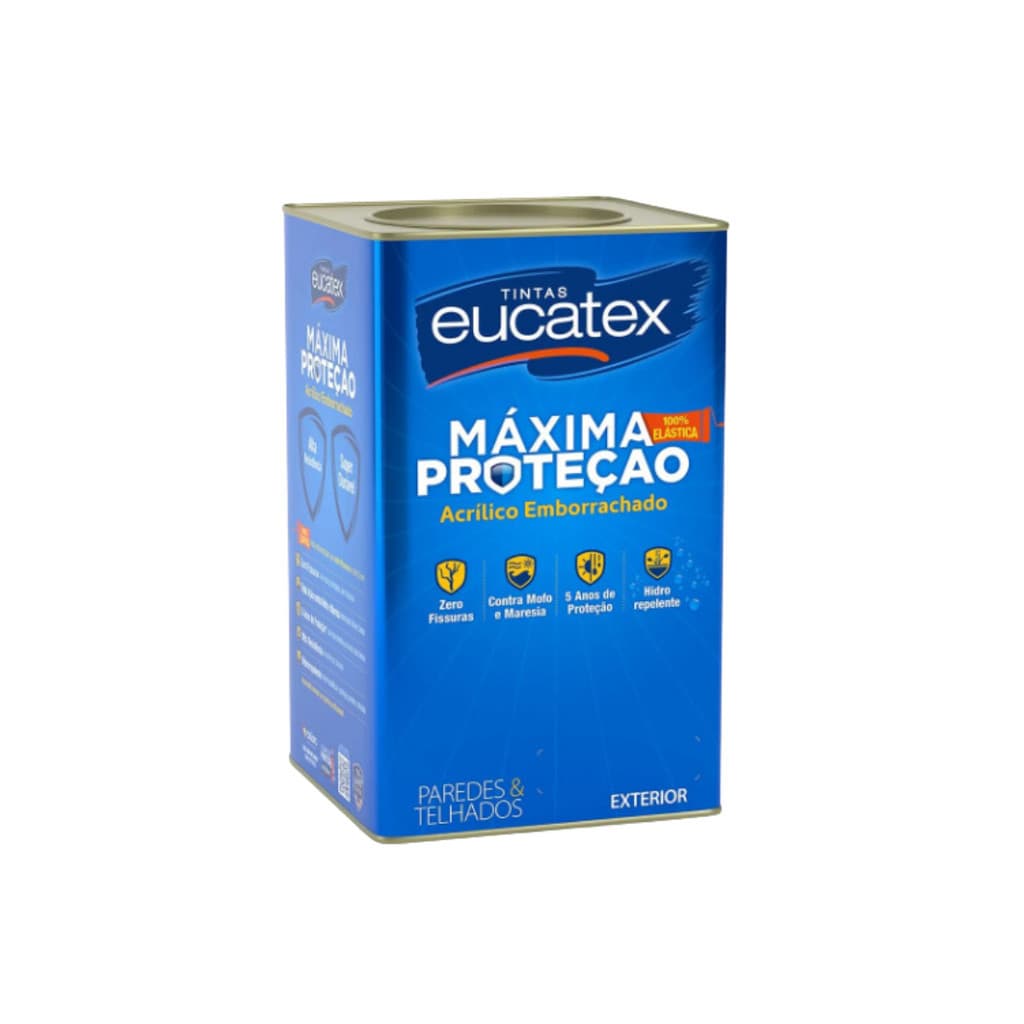Tinta Maxima Proteção Emborrachada Eucatex - Branco 18l
