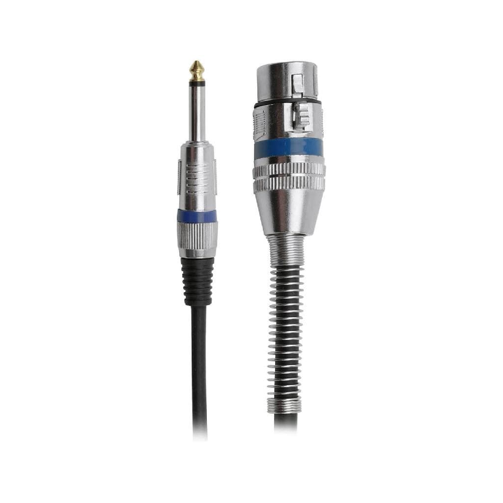 Cabo Microfone e Violão Xlr Cannon Fêmea P10 Mono 10 Metros