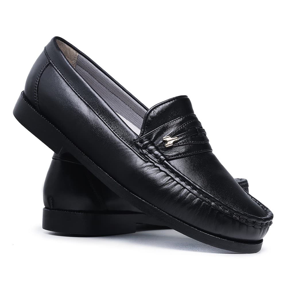 Mocassim Sapatilha Masculino Dockside Couro Legítimo Solado Borracha 1018