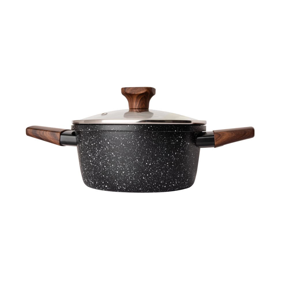 PANELA CAÇAROLA DE INDUÇÃO E GÁS ANTIADERENTE C/ TAMPA 18, 20 E 24 CM