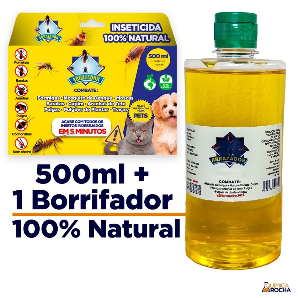 Conter Formiga 500ml c/ Bico Spray - Arrazador de formigas Sem cheiro Todos os ambientes