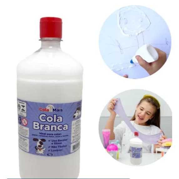 Cola Branca Cola Mais Resistente P/ Uso Escolar nãoToxica 1kg
