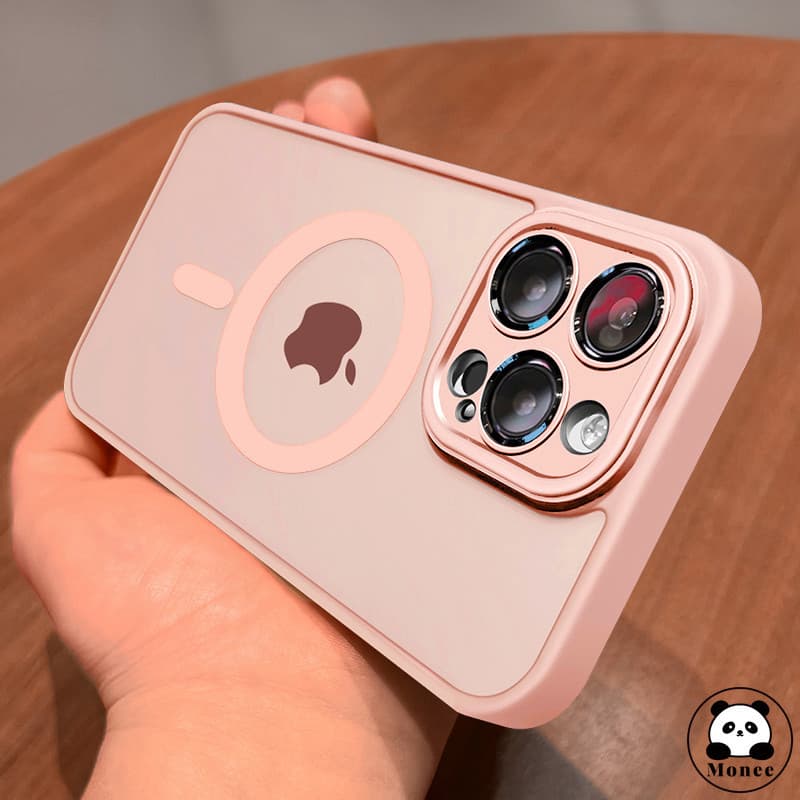 Translúcida Magnética De Luxo Case Capa Capinha De Celular Para iPhone 11 12 13 14 15 Pro Max 15 Plus