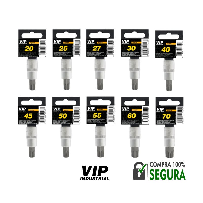 Soquete Torx Macho - Todas as medidas - Avulso - VIP Industrial