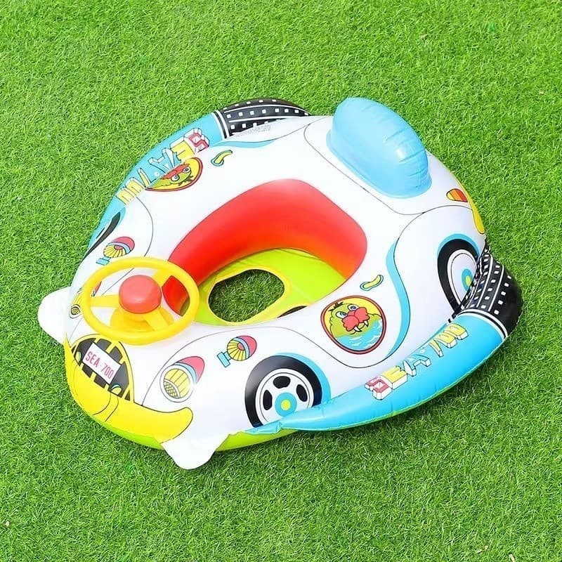 Boiá infantil Carrinho de natação flutuante Com Volante para Piscina e  Parque aquático(BARATO)