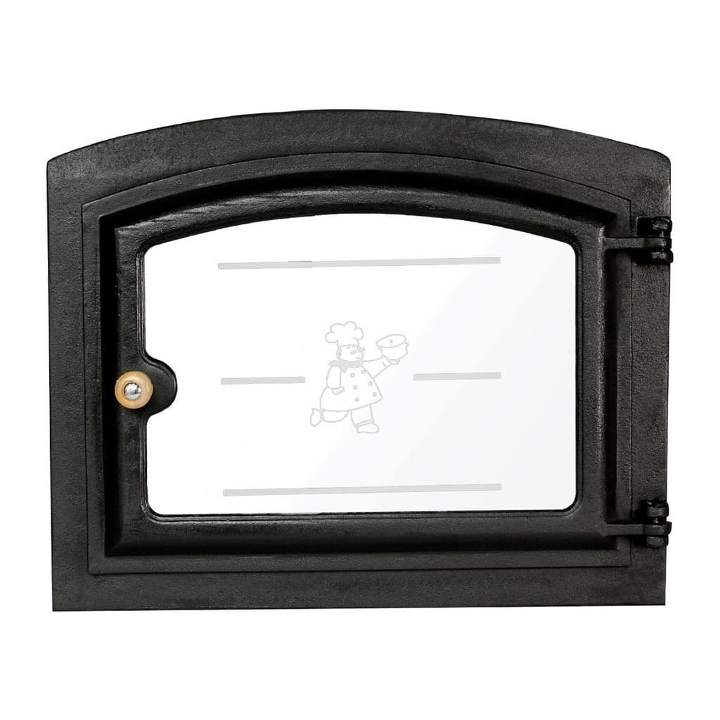 Porta Para Forno Abaulada Ferro Fundido Grande Colonial