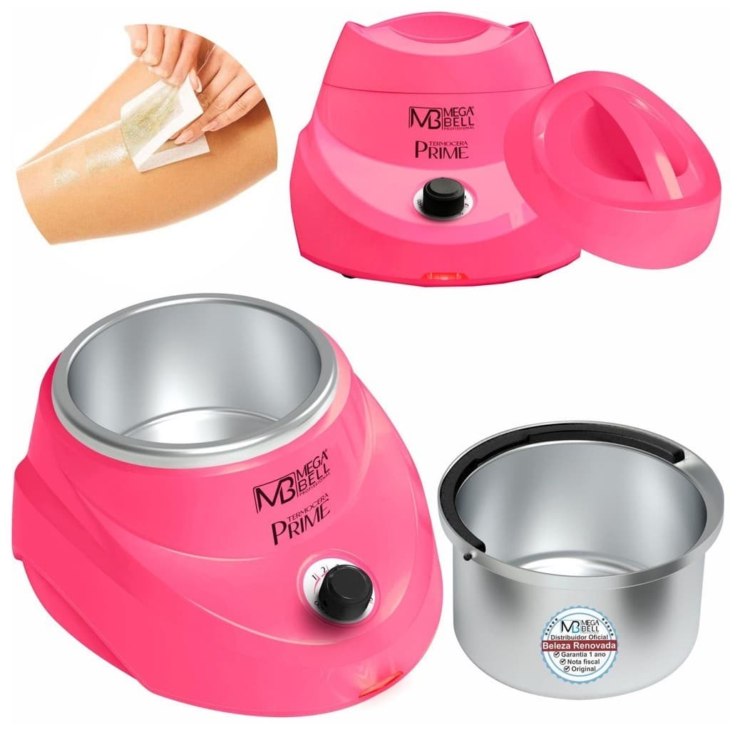 Termocera Aquecedor Cera Quente Panela Mega Bell +Refil 500G