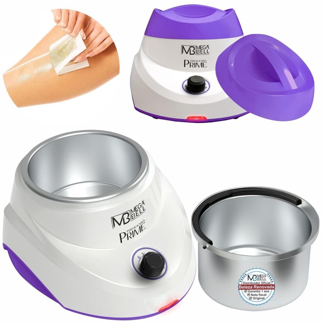 Termocera Aquecedor Cera Quente Panela Mega Bell +Refil 500G