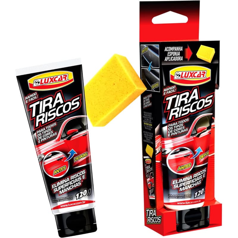 TIRA RISCOS 120G LUXCAR -ELIMINA RISCOS SUPERFICIAIS/ MANCHA