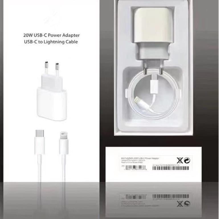 Carregador Turbo 20w + Cabo USB-C 1M para IPhone 12 12 Mini 12 Pro Max iPhone X Xr Xs 11 iPad Pro Maxnovo