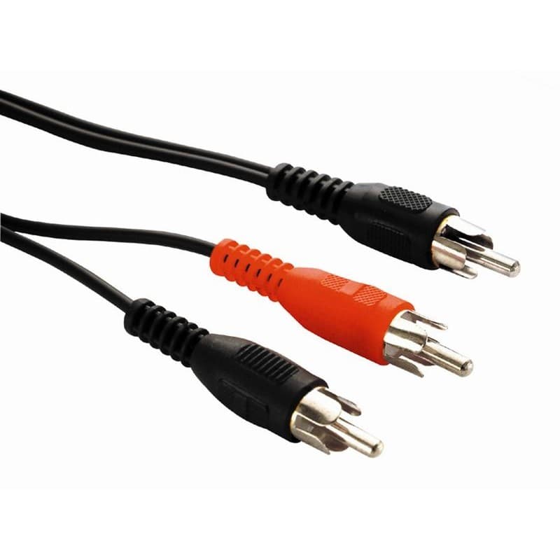 Cabo de Audio Y RCA 1 RCA x 2 RCA RCA 1.8mts PT1526