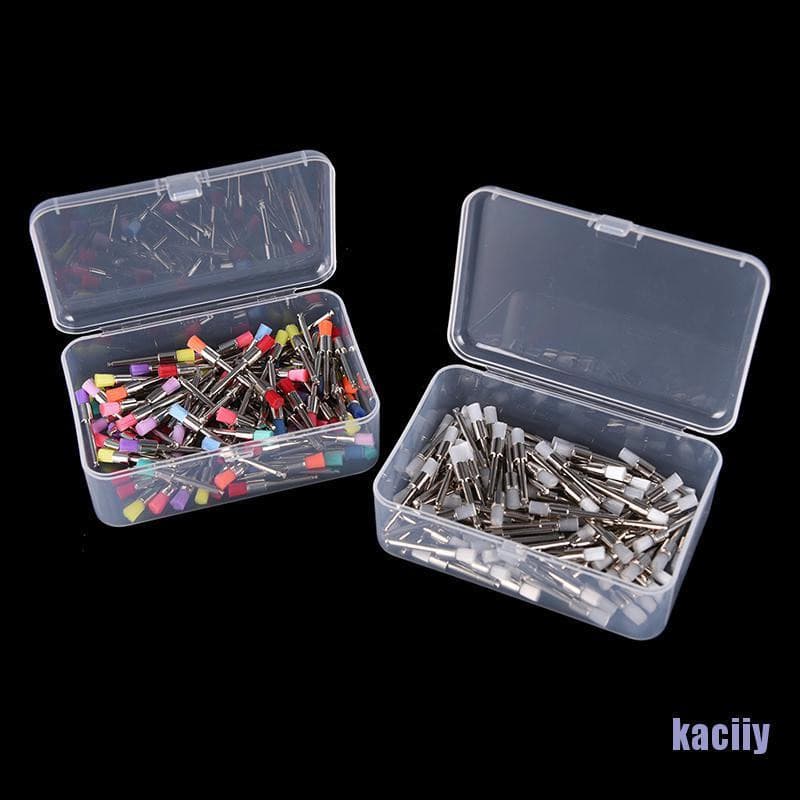 100 peças de escova de nylon polida/polidor de dentes