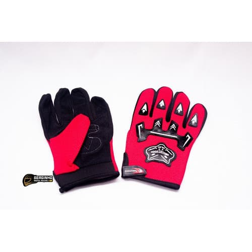 Luva Motociclista Motoqueiro Sport Motocross Bike Vermelha