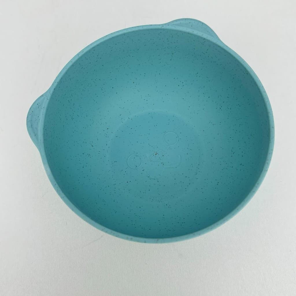 Bowl Tigela Pratinho de Bambu Refeição Bebê Urso Azul 650ml