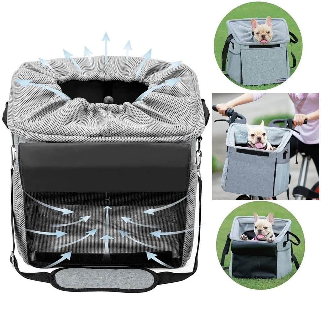Bolsa Cesta Transporte Pet Bike Carro Bicicleta Cães Gatos