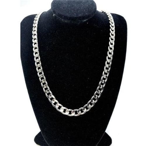 Cordao Masculino Escama De Peixe Grume Italiano Açoinox 12mm