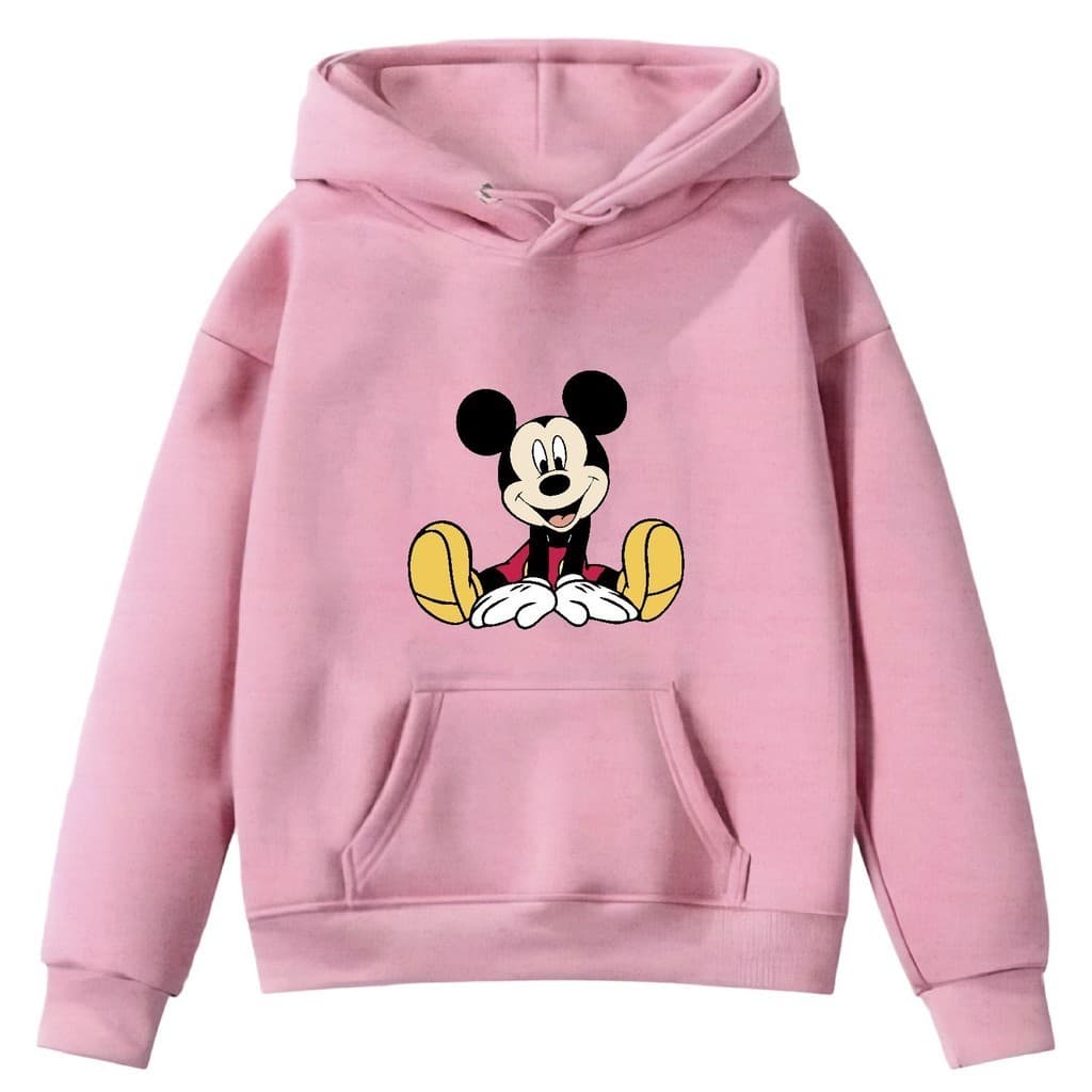 Moletom Kids Alta Qualidade Infantil Flanelado Rato Mouse World Canguru Diversão Desenho Shopping Envio Rápido