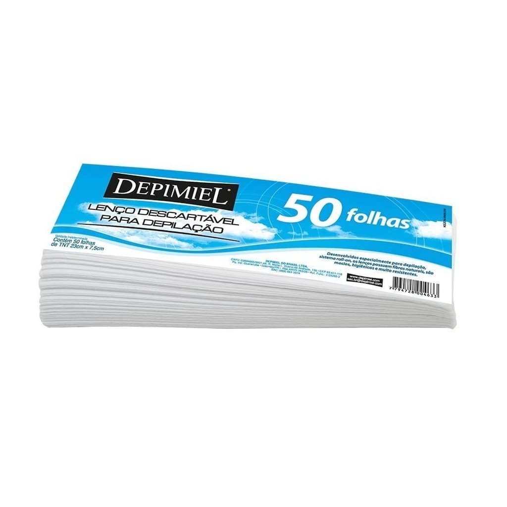 Depimiel Papel Tnt Para Depilação Com 50 Unidades