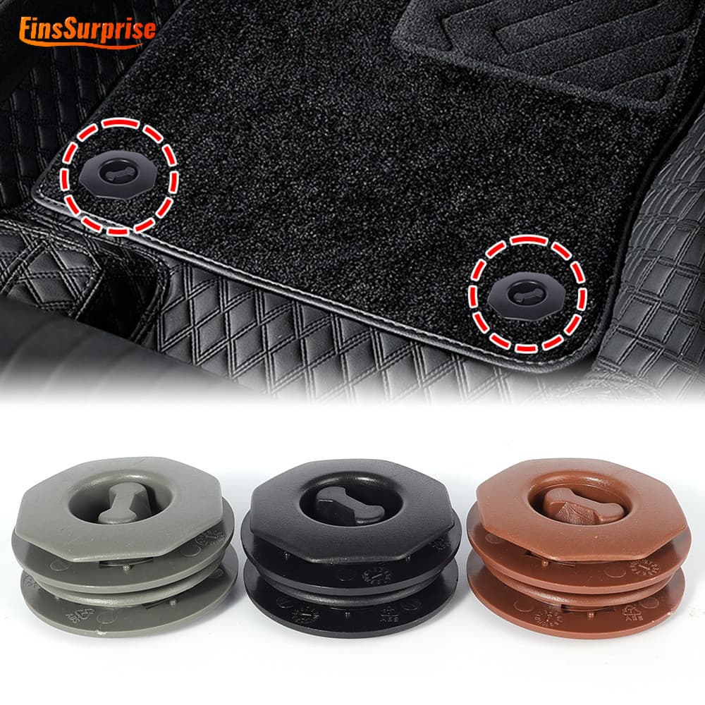 [Prendedor Anti-Skid Fastener-Garras Fixadoras De Piso Para Carros-Fivela De Fixação De Dupla Camada-Porta Esteiras Automotivas-Retentor De Tapete Pés