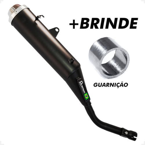 Escapamento Silencioso Modelo Original Bros 150/125 Ano 2003 a 2008 Bocal Alumínio Cromado