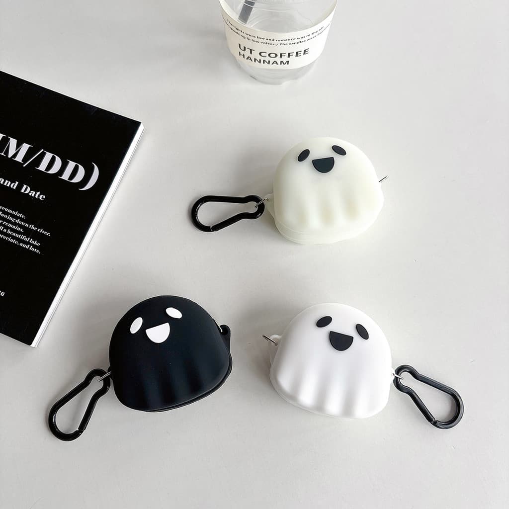 Capa Fantasma Fofa De Desenho Animado Para Samsung Galaxy Buds FE/2 pro Live Design De Fone De Ouvido Com Chaveiro