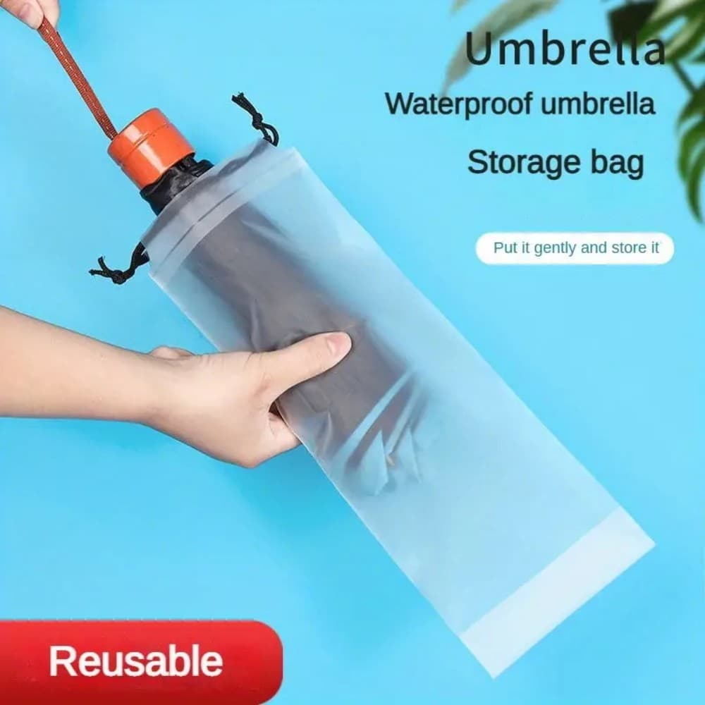 Saco De Armazenamento De Cordão De Guarda-Chuva , Suporte Organizador De Capa De Boca De Pacote Reutilizável , Bolsa À P