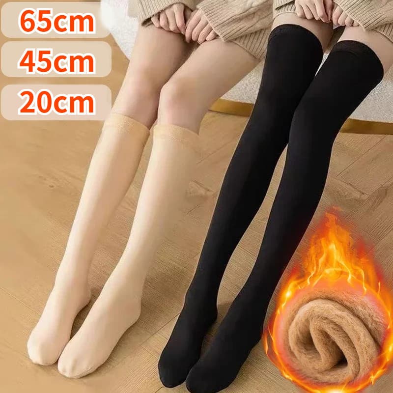 Meias De Inverno Térmicas Quentes Macias Casuais Sólidas De Lã De Caxemira Cashmere Home Snow Boots Sock