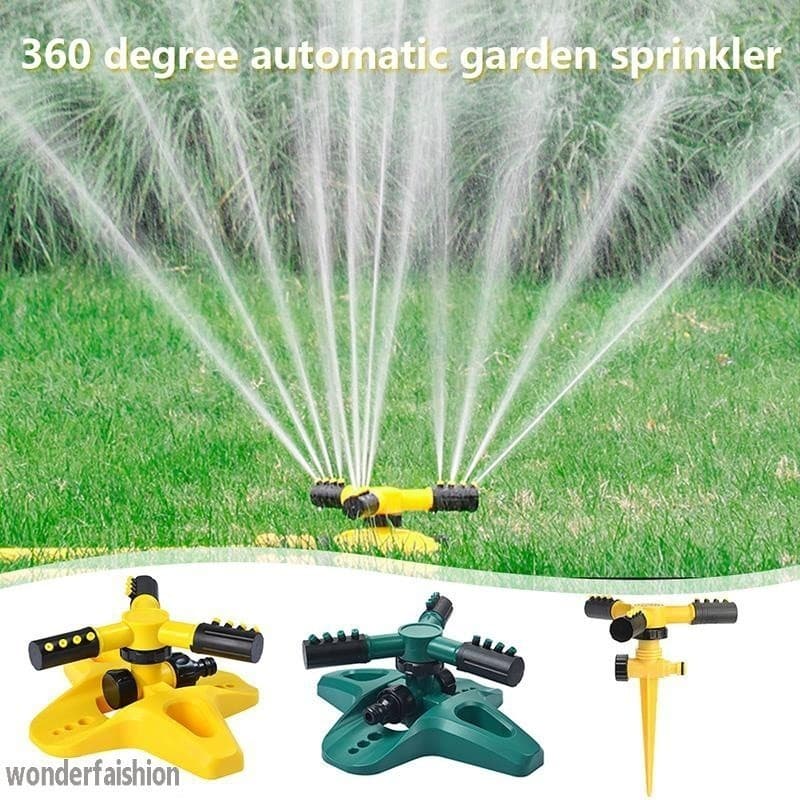 Aspersor De Jardim Giratório Automático De 360 Graus , Cobertura De Grande Área , Água De Irrigação