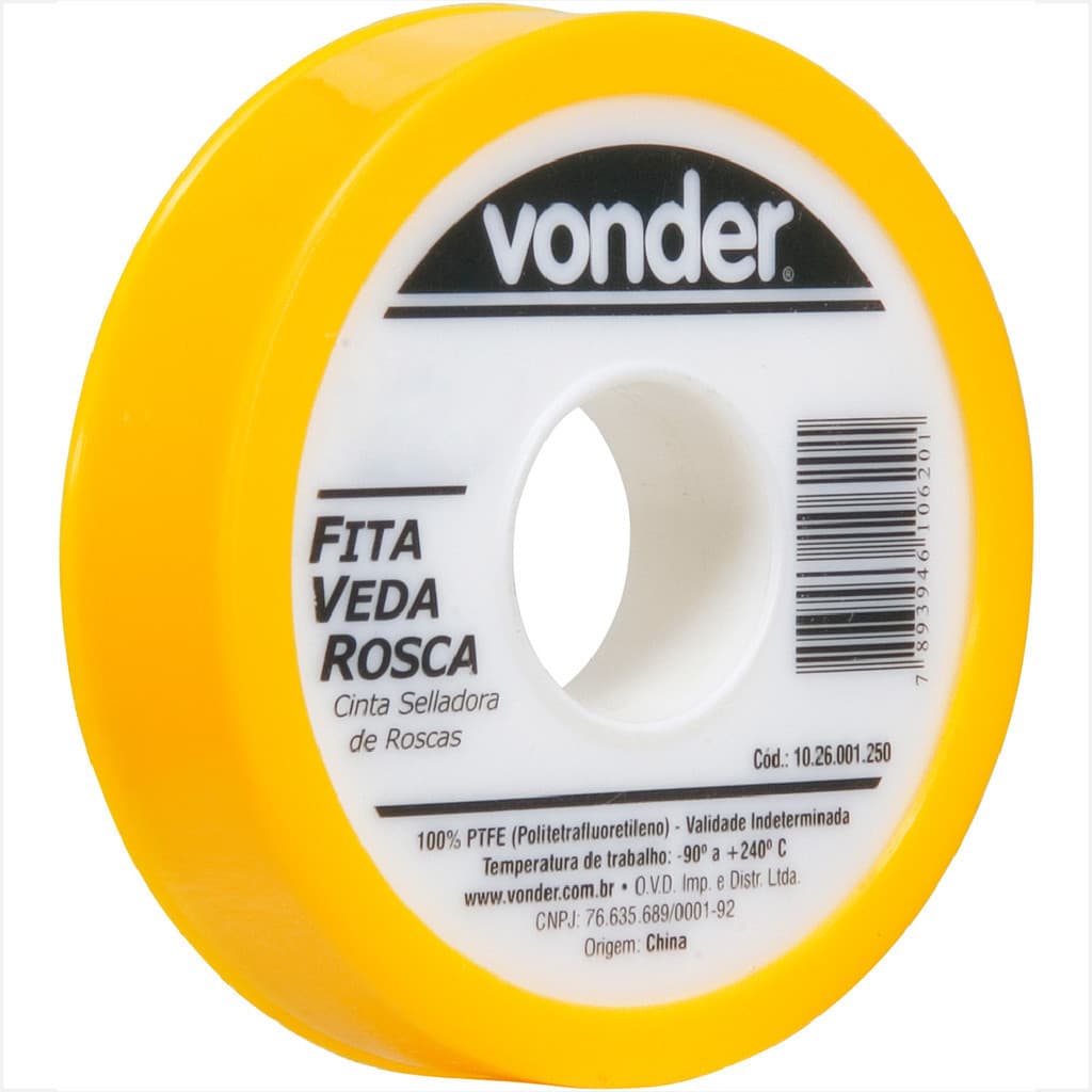 Fita Veda-Rosca 18mm x 50m - Vonder