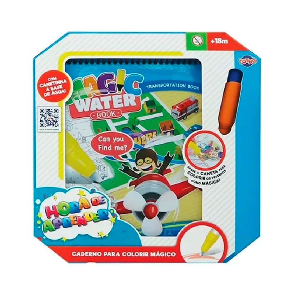 Caderno Magico para Colorir Divertido Transportes Toyng