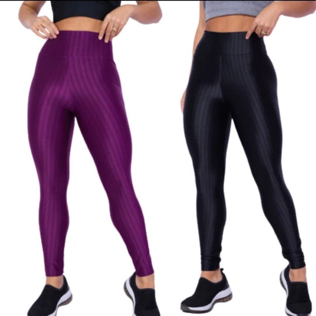 Calça Legging 3D Academia Cintura Alta Suplex