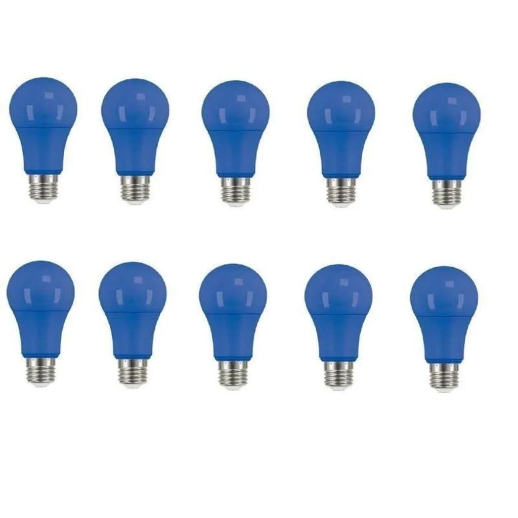 KIT 10 LÂMPADAS BULBO 7W AZUL BIVOLT
