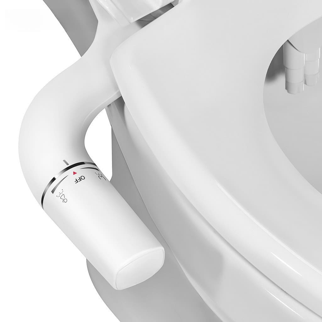Bidê De Banheiro Ultra-Slim Fixação De Assento Sanitário Com Entrada De Latão Ducha Higiênica Pressão De Água Ajustável