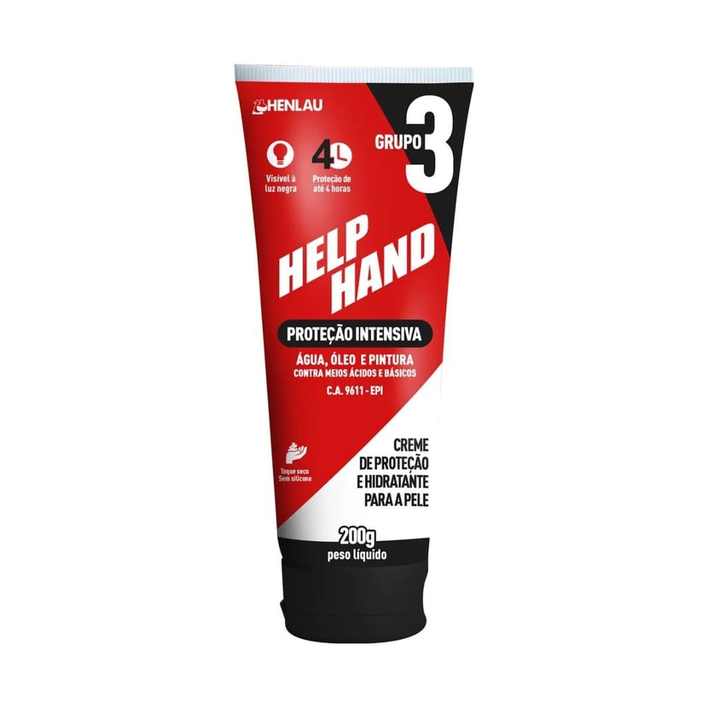 Creme Protetor Luva Química Help Hand G-3 200g Henlau