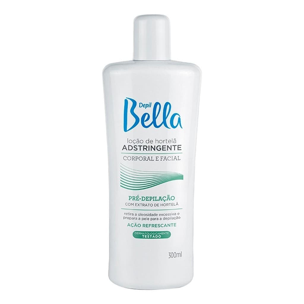 Loção Pré Depilatória Adstringente Hortelã 300ml - Depil Bella