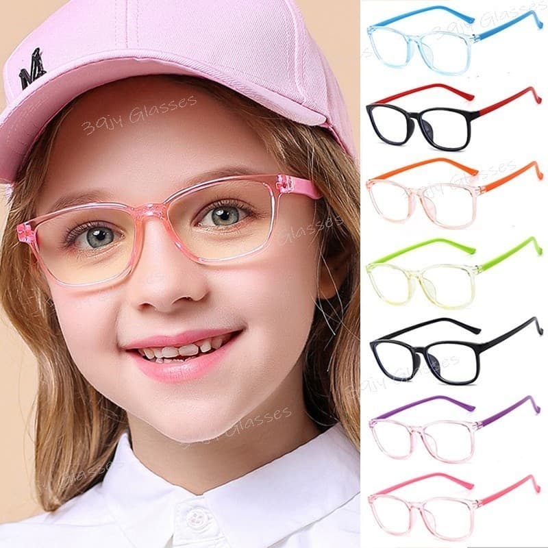 【 Ready Stock 】 Kids Óculos De Luz Azul Anti-Radiação Para Crianças De 3-12 Anos De Idade