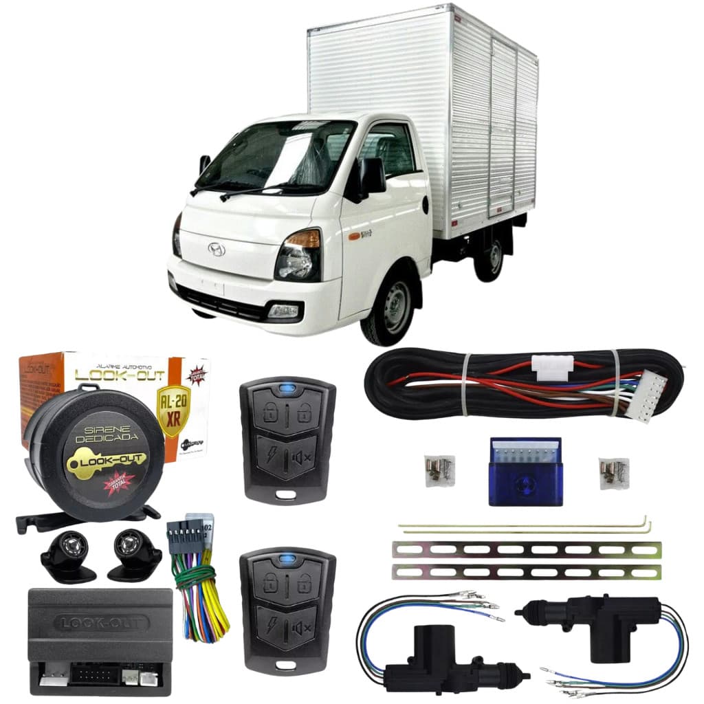 Kit Trava Eletrica + Alarme Hr 2005 a 2012 2 Portas