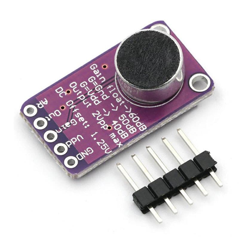 Módulo De Placa Amplificadora AGC Controle Automático De Ganho Para Ataques Programáveis Arduino E Microfone MAX9814 Com