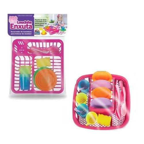 Escorredor Louças Brinquedo Loucinha Clean Enxuta