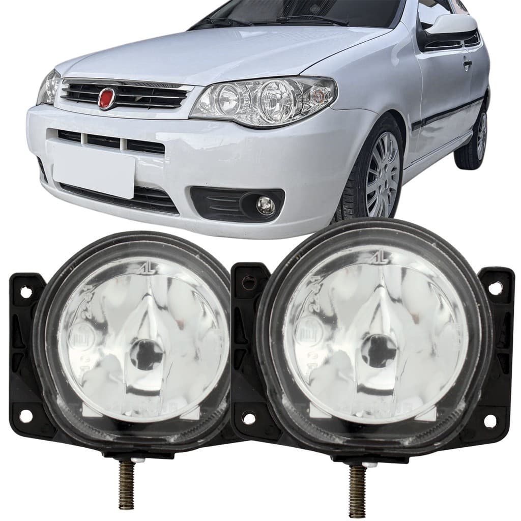 Par Farol Milha Vidro Universal Fiat Palio Siena Strada G3 2004 2005 06 07 à 2016